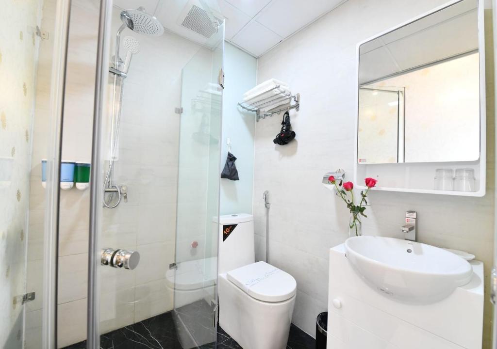 Koupelna v ubytování Bella Rosa Trendy Hotel & Spa