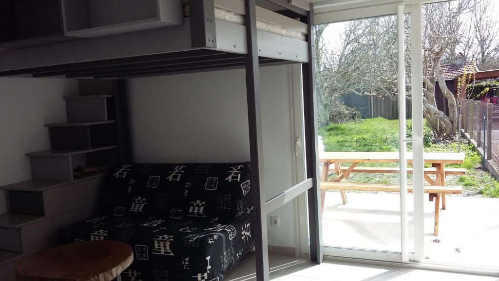 Balkón nebo terasa v ubytování Studio Tchanque Biscarrosse