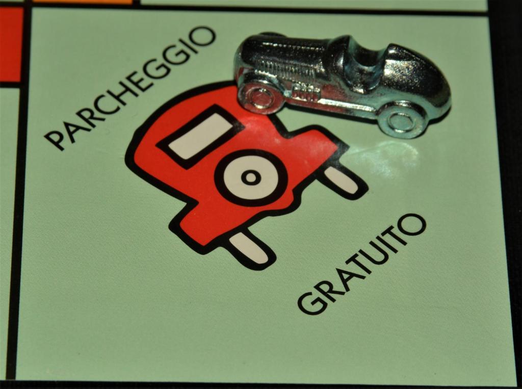 a birthday card with a toy car and a wrench at Albergo Alla Valle di Banne in Trieste