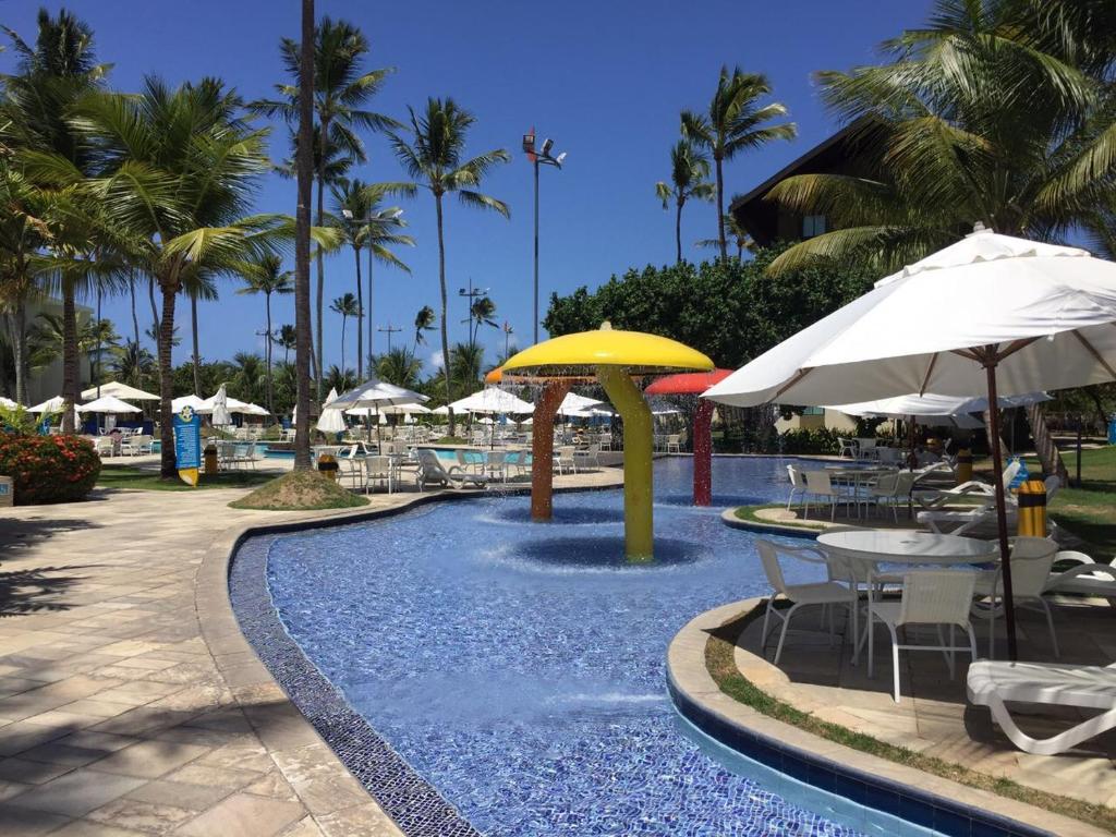  Flat no Marulhos Resort na praia Muro Alto