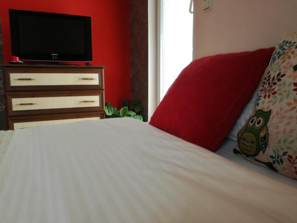 TV a/nebo společenská místnost v ubytování Apartmani RALE rooms