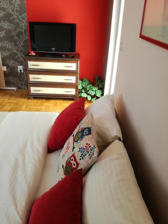 Postel nebo postele na pokoji v ubytování Apartmani RALE rooms