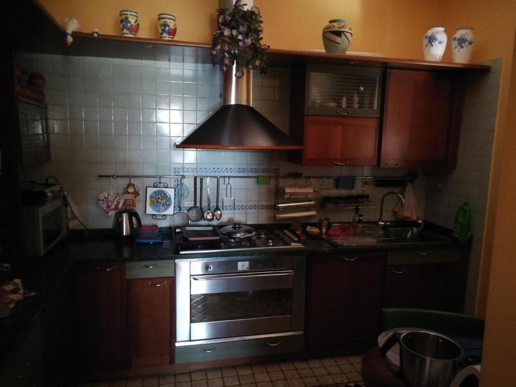 Kuchnia lub aneks kuchenny w obiekcie Vacanze Verde Mare - Beggi