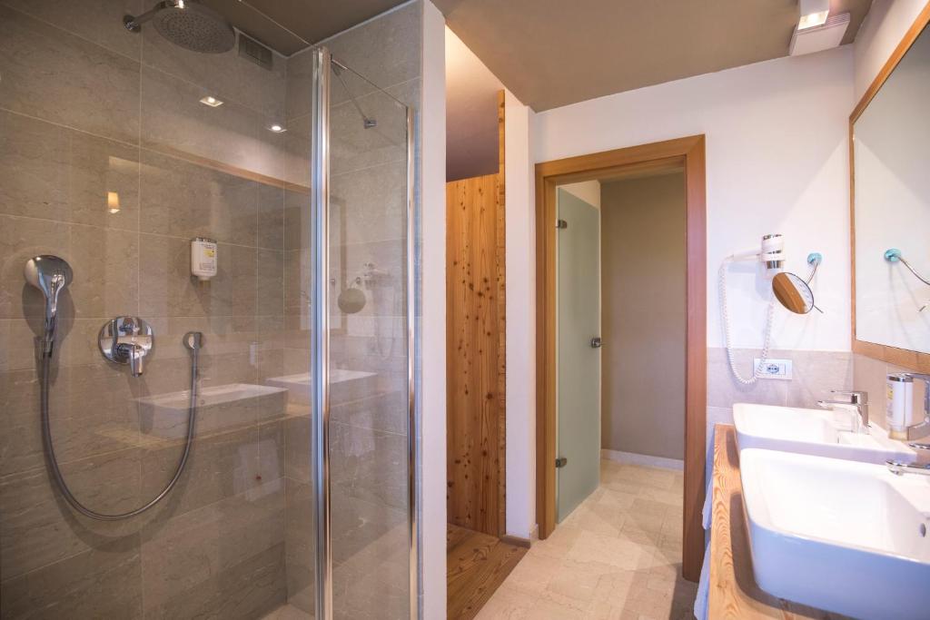 Koupelna v ubytování Hotel Costabella