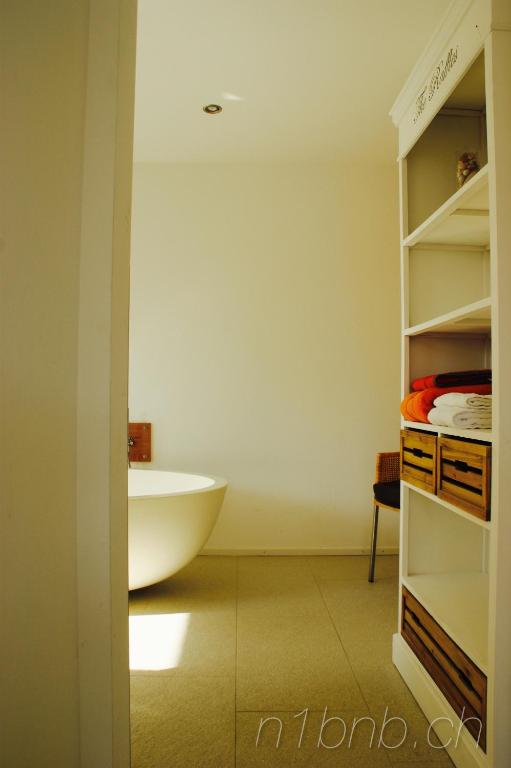 Postel nebo postele na pokoji v ubytování N1 Standalone House Baden