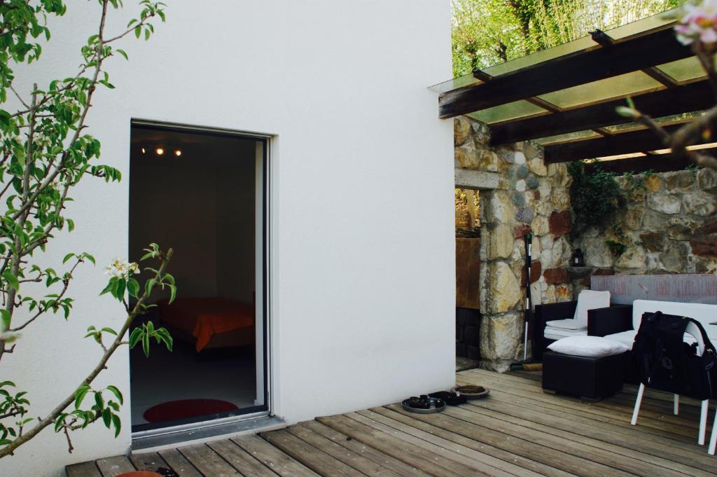 Posezení v ubytování N1 Standalone House Baden