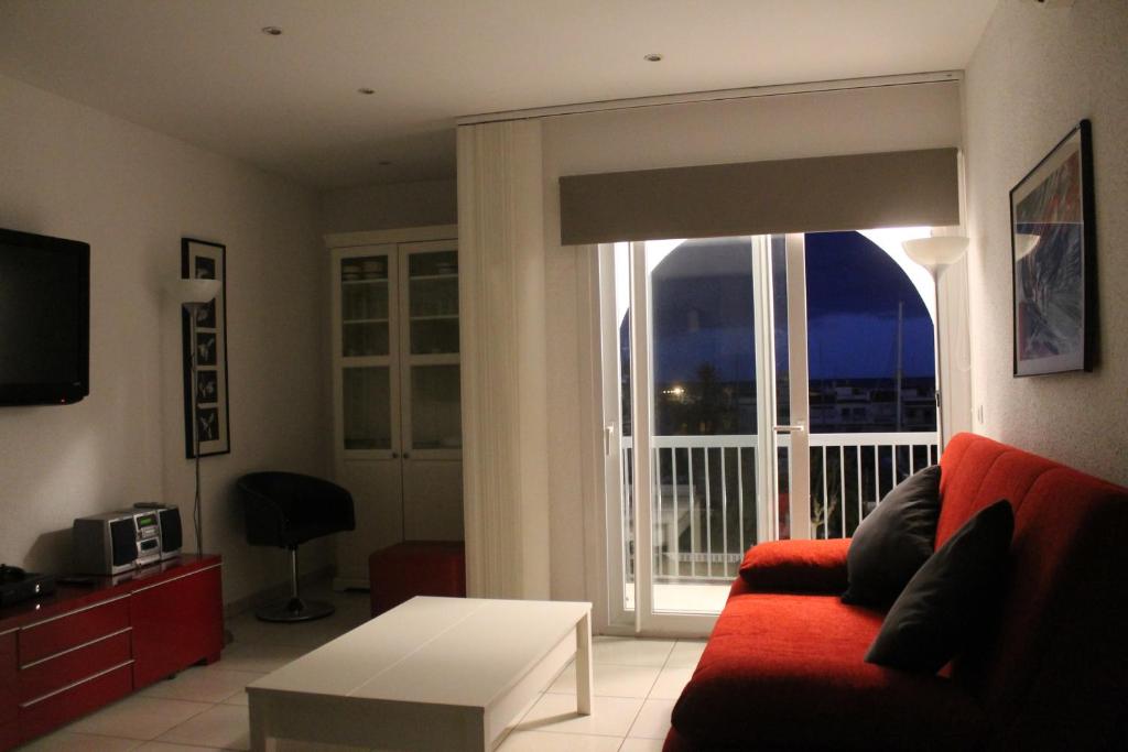 Posezení v ubytování Absolute Apartment