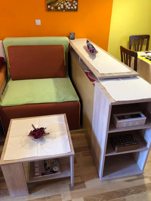 Posezení v ubytování Perfect Apartma