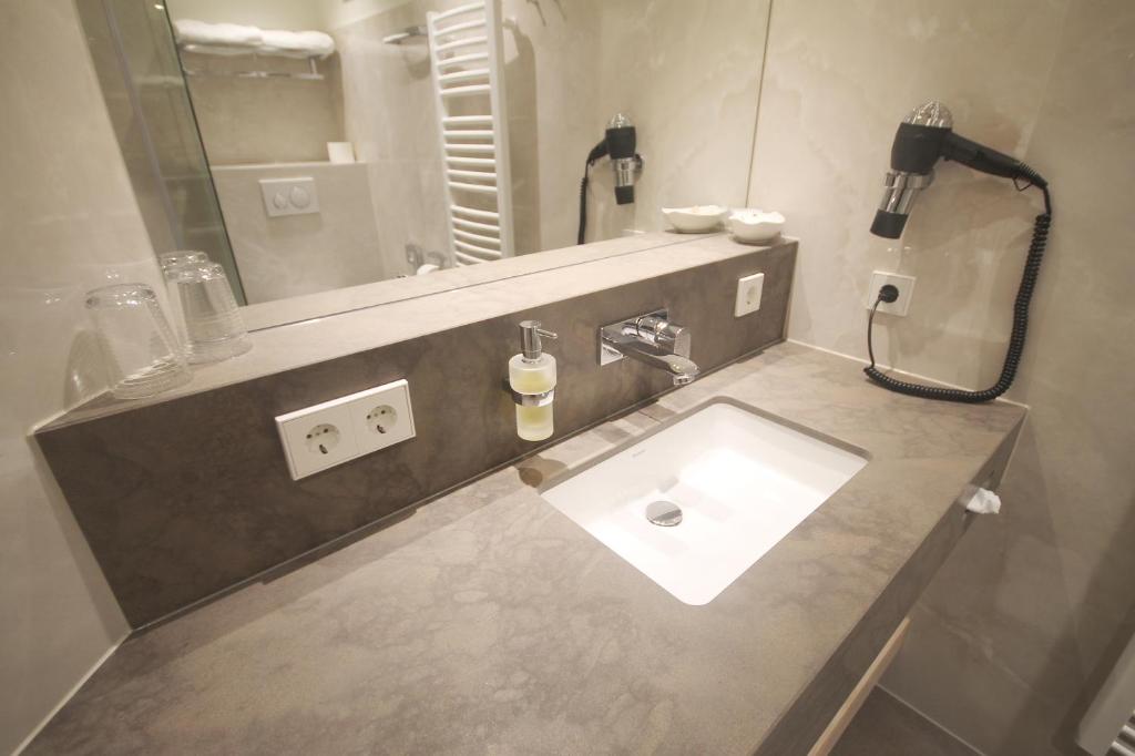 Koupelna v ubytování Wohlfühlhotel Bercher