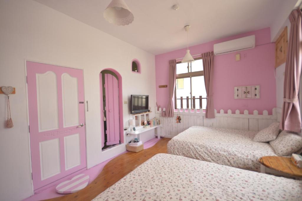 Postel nebo postele na pokoji v ubytování Sea House