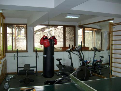 Fitness centrum a/nebo fitness zařízení v ubytování Rahoff hotel