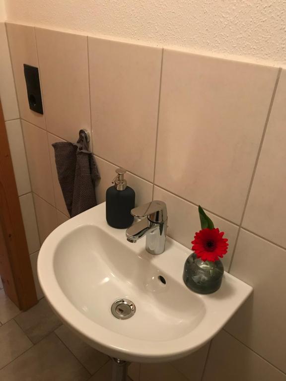 Koupelna v ubytování Ferienwohnung Gruber-Hansen