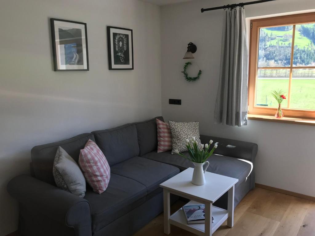 Posezení v ubytování Ferienwohnung Gruber-Hansen