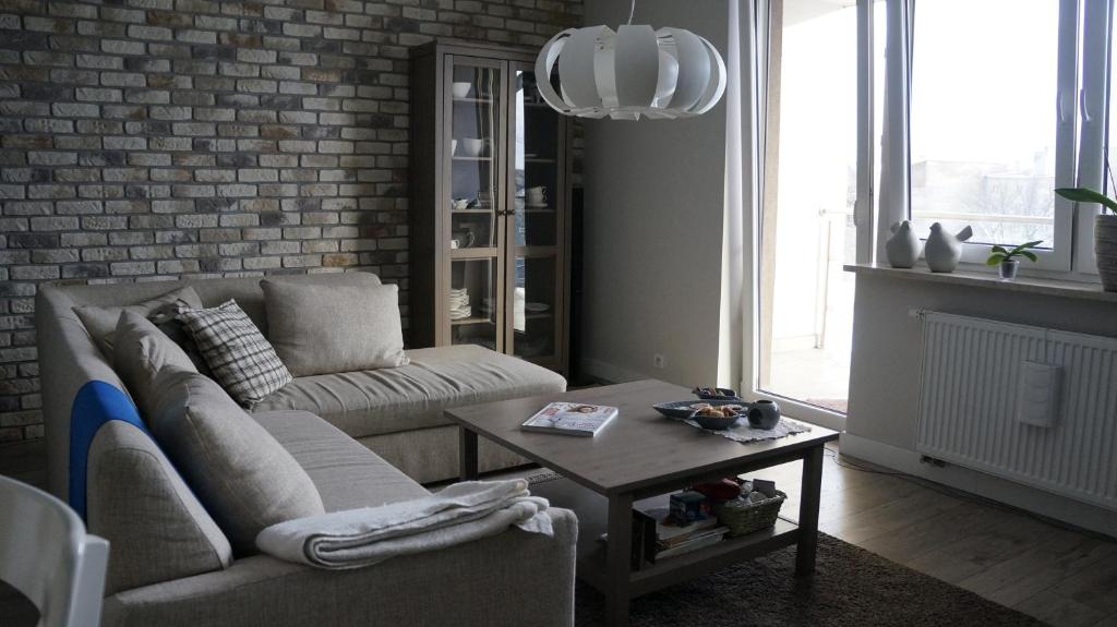 Posezení v ubytování Apartamenty Legionów