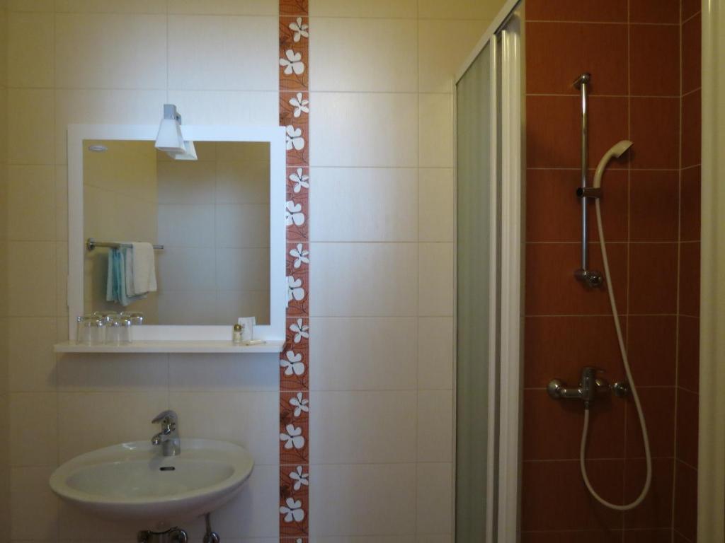 Koupelna v ubytování Motel Divjak