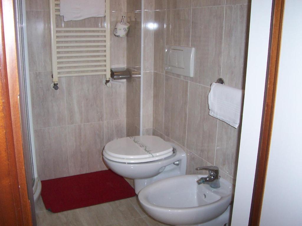 Koupelna v ubytování Hotel Caldin's