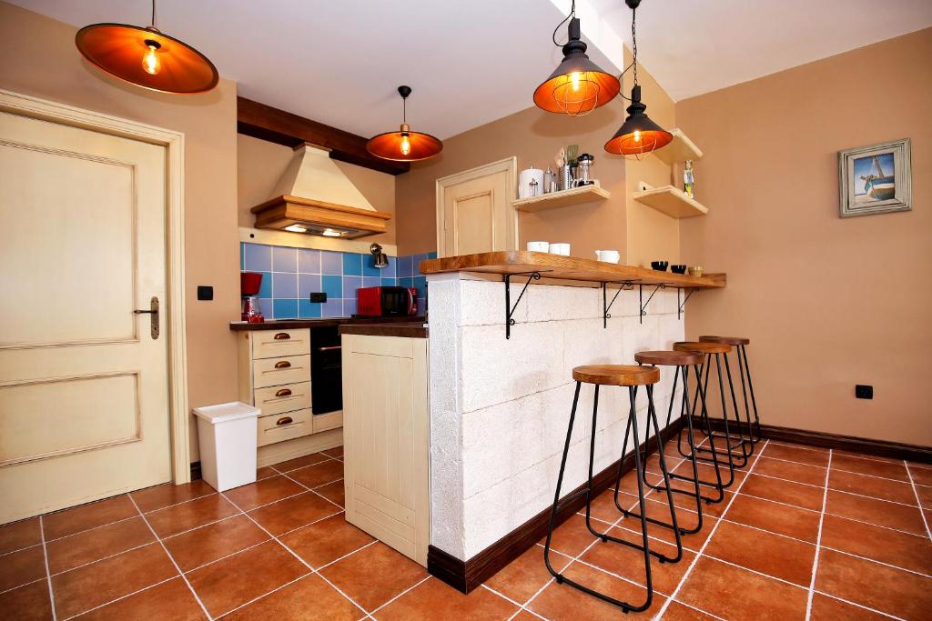 Kuchyň nebo kuchyňský kout v ubytování Apartment Yelica