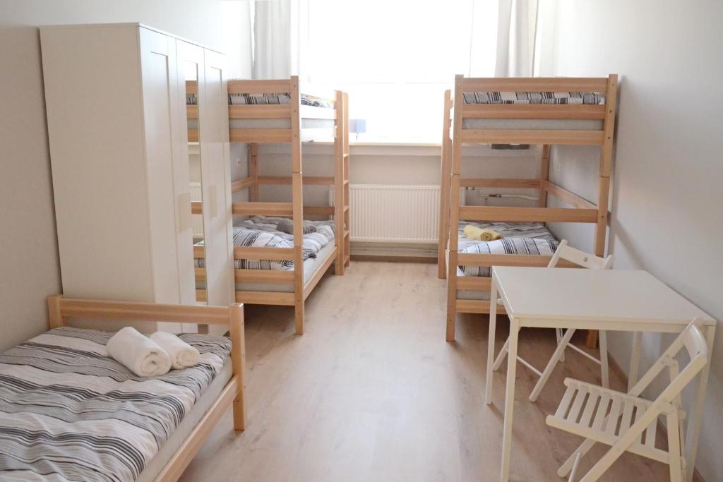 Postel nebo postele na pokoji v ubytování Hostel Bratislava