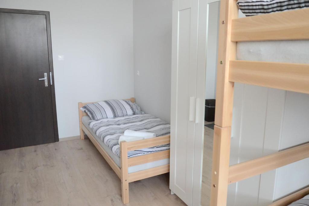 Postel nebo postele na pokoji v ubytování Hostel Bratislava