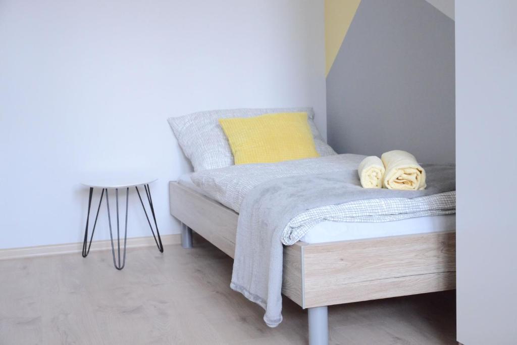 Postel nebo postele na pokoji v ubytování Hostel Bratislava