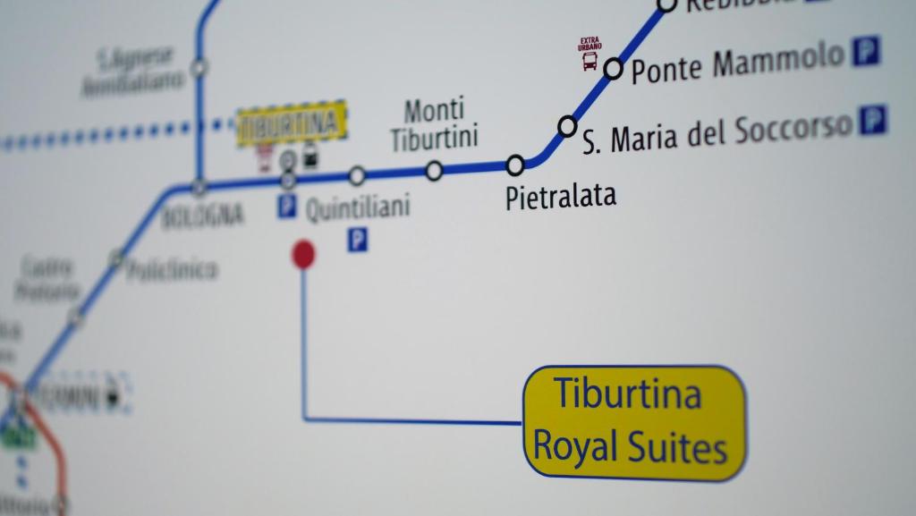mapa metra Ryukyu w obiekcie Tiburtina Royal Suites w Rzymie