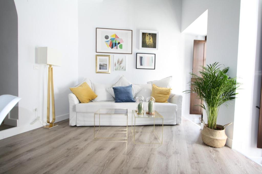 A seating area at Apartamento San Fernando 27