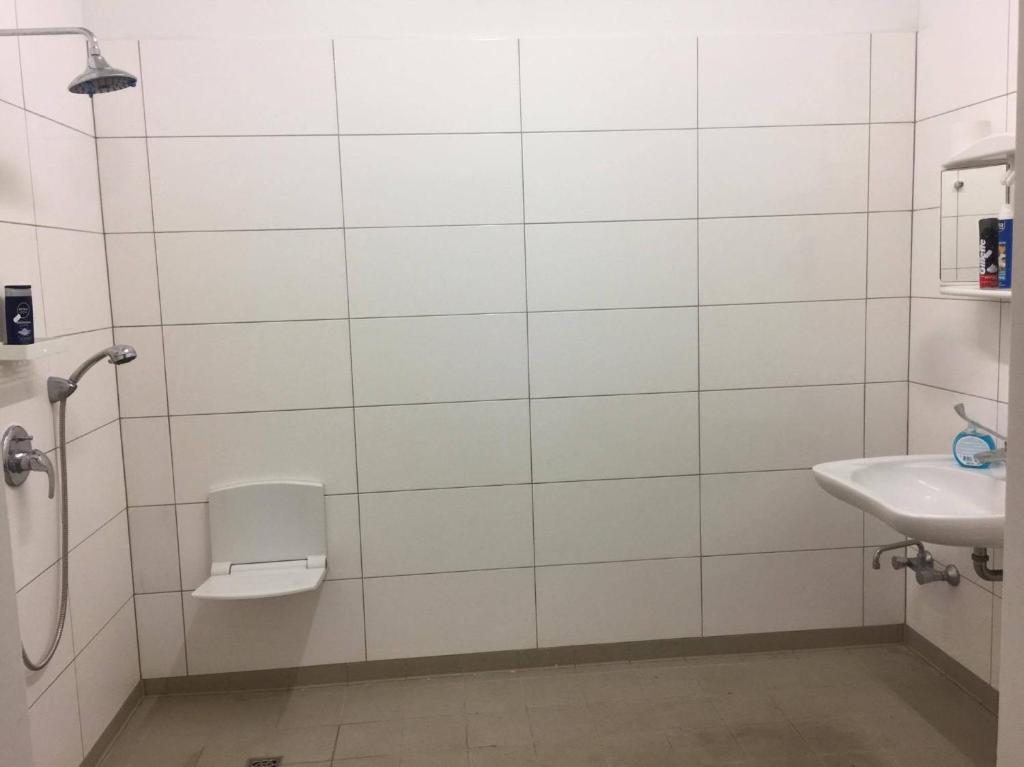 Koupelna v ubytování Hostel Inn-Berlin