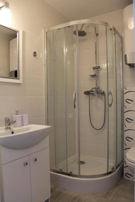 Łazienka w obiekcie Apartament "Zacisze"
