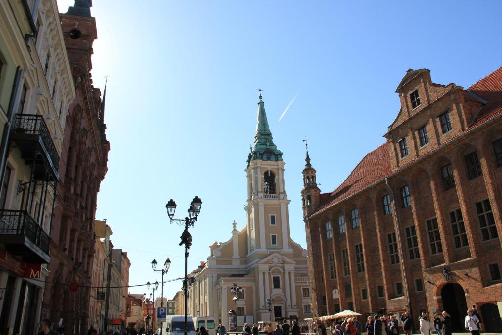 Výhľad na mesto Toruň alebo výhľad na mesto priamo z apartmánu