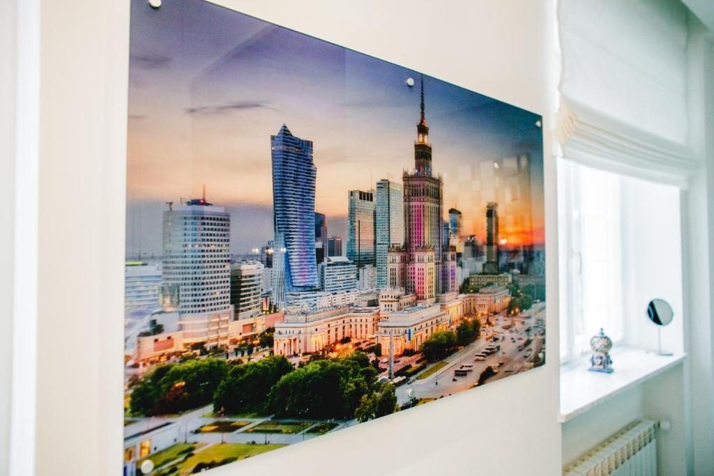 Výhľad na mesto Varšava alebo výhľad na mesto priamo z apartmánu