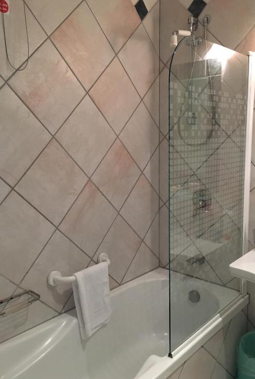Koupelna v ubytování Hotel Sierra Silvana