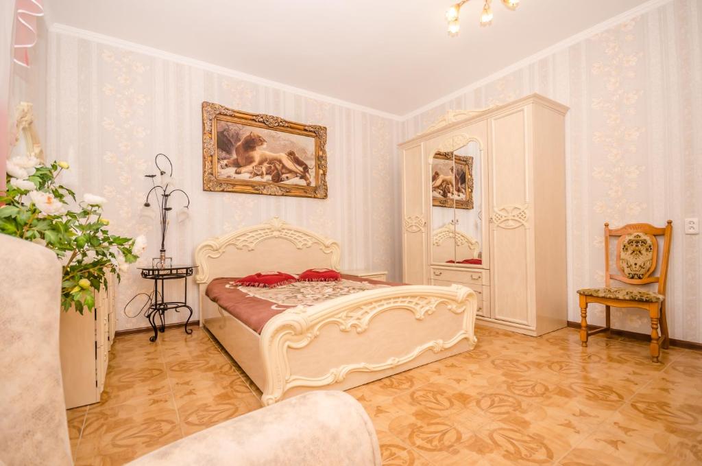Cama o camas de una habitación en Lukomorye
