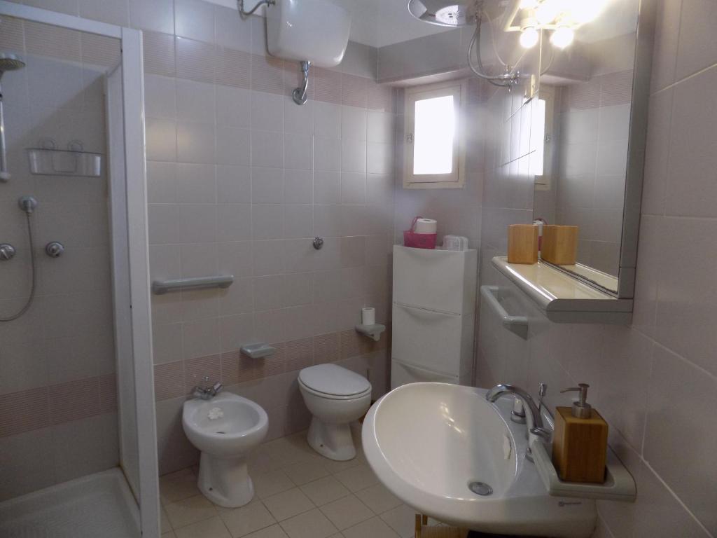 Koupelna v ubytování Casa Giglio
