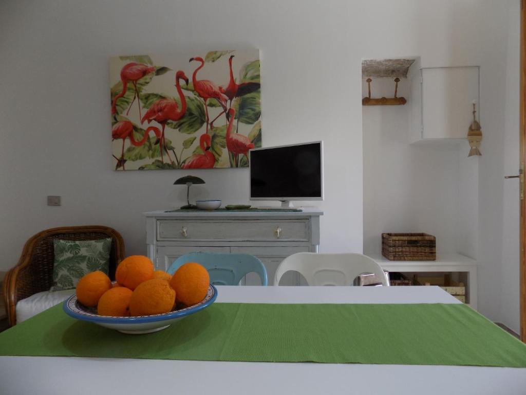 TV a/nebo společenská místnost v ubytování Casa Giglio