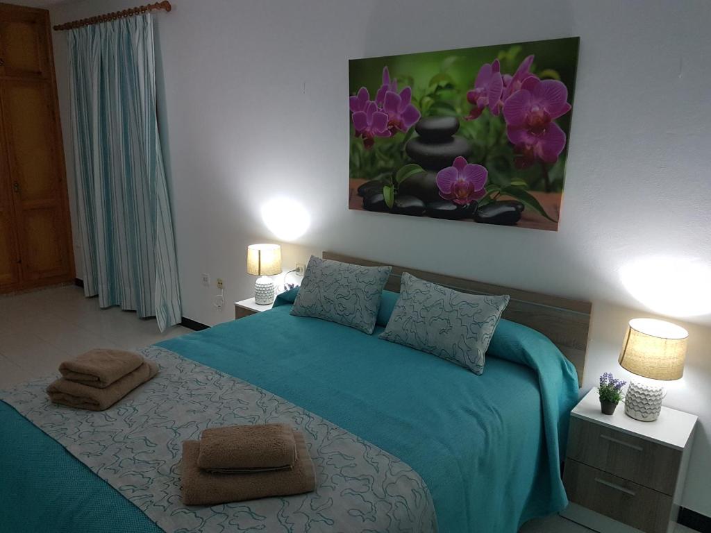 Postel nebo postele na pokoji v ubytování Villa Samba