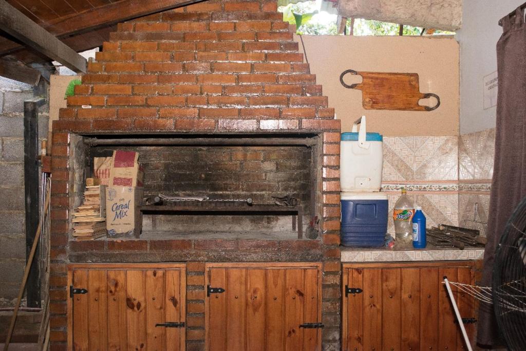 Kuchyň nebo kuchyňský kout v ubytování Duplex Macuco