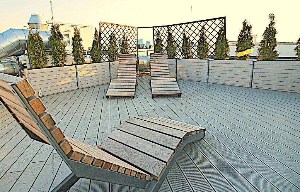 Balkón alebo terasa v ubytovaní IRS ROYAL APARTMENTS Apartamenty IRS Cztery Oceany