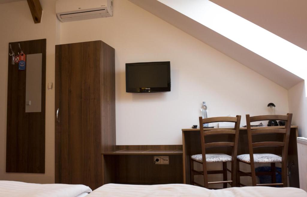 TV a/nebo společenská místnost v ubytování Hotel Selsky Dvur