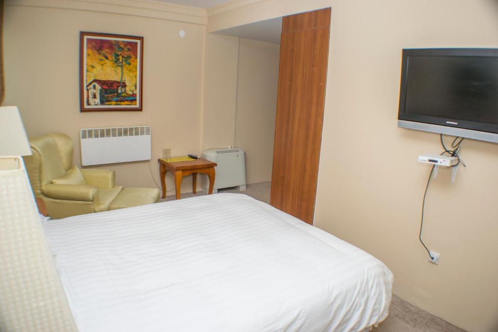 TV a/nebo společenská místnost v ubytování Hotel Feni