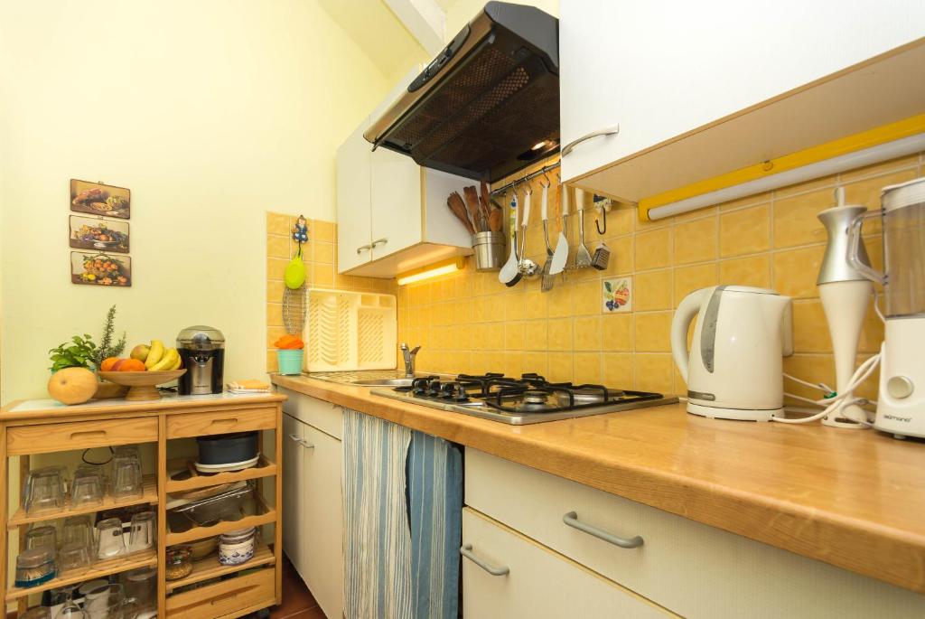 Kuchyň nebo kuchyňský kout v ubytování Vacation House Sara&Noa