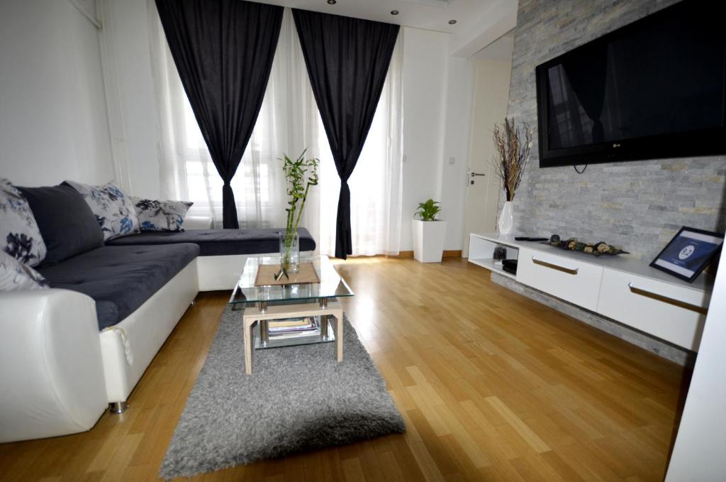 TV a/nebo společenská místnost v ubytování Clean&Cozy Apartments Novi Beograd