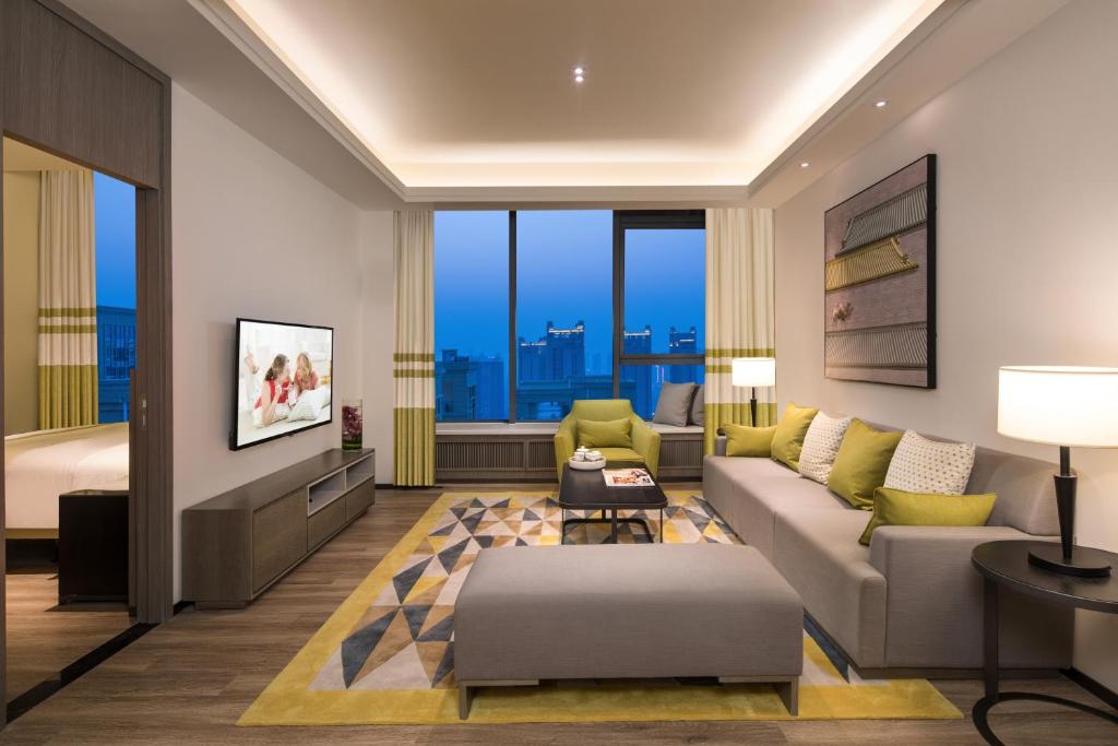 Ruang duduk di Citadines Gaoxin Xi'an