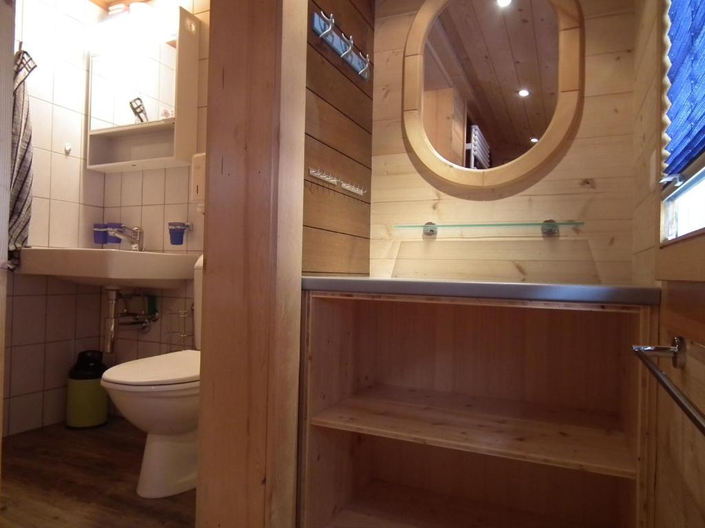 Koupelna v ubytování Alpenlodge