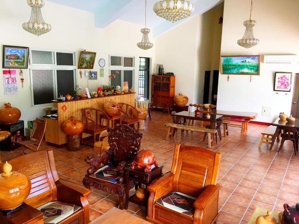 Posezení v ubytování Jiang Shui Village B&B