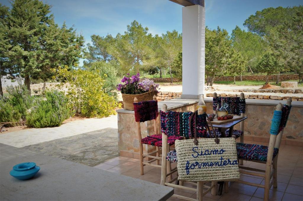 Zahrada ubytování Siamoformentera Valentina