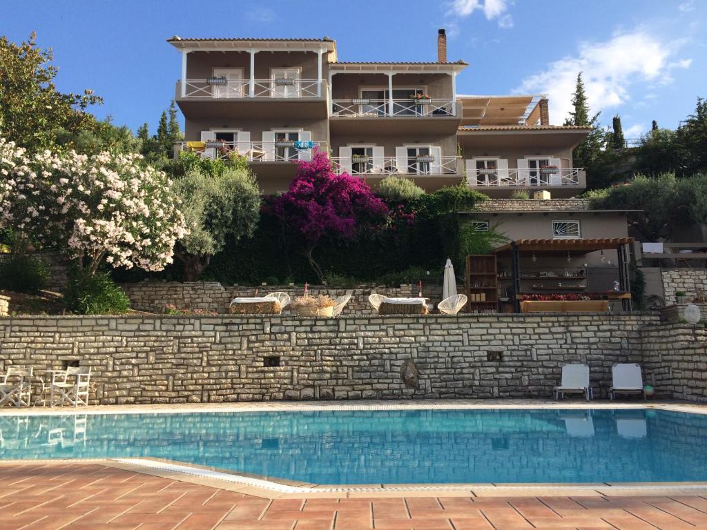 The swimming pool at or close to Myrto Homes Lefkada Agios Nikitas Greece