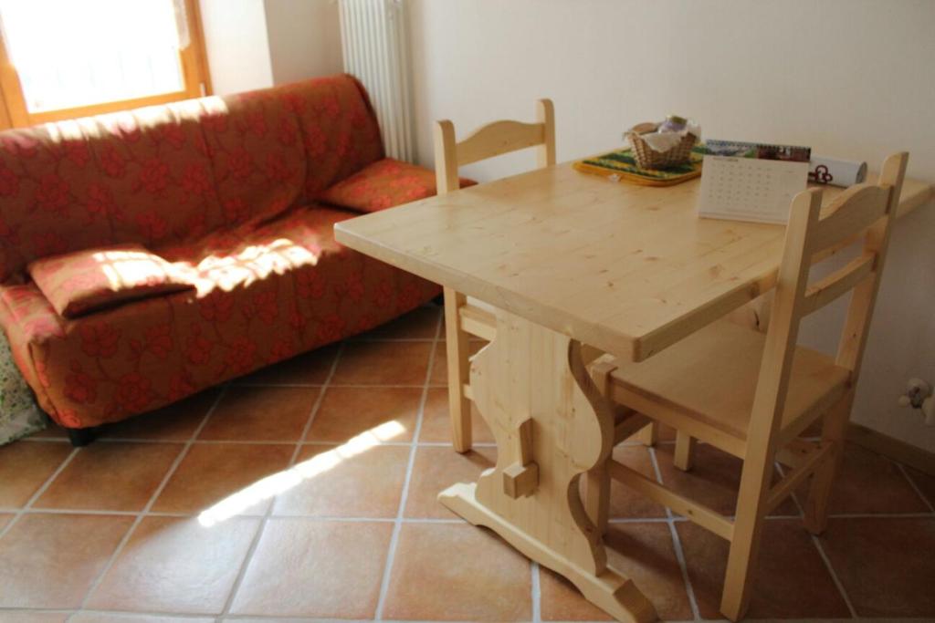 Posezení v ubytování Albergo Diffuso Valcellina e Val Vajont in Erto
