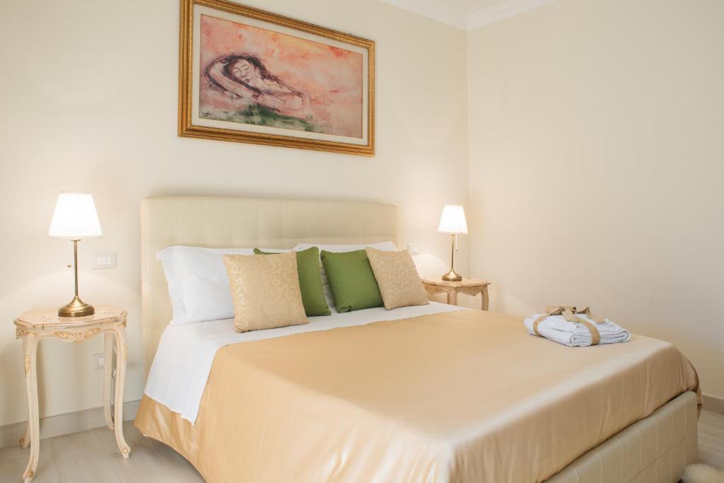 B&B MareAgrò客房内的一张或多张床位