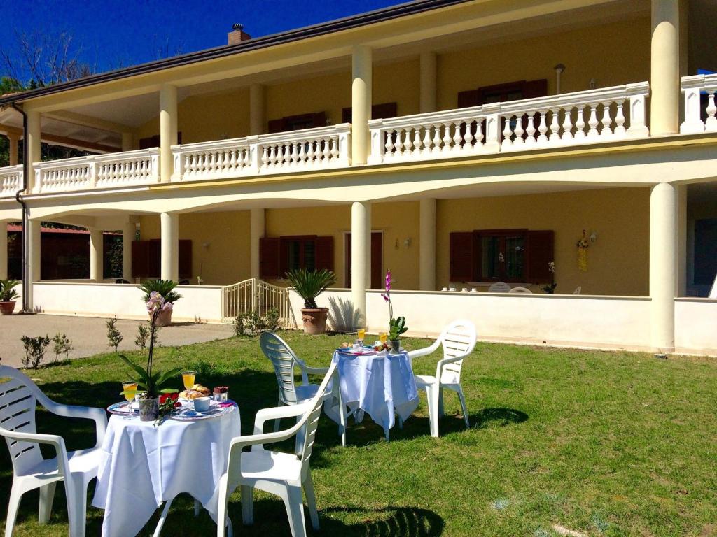 Balkón nebo terasa v ubytování B&B Smeraldo
