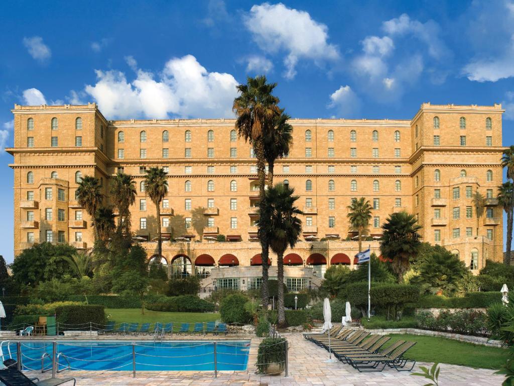 Bazén v ubytování King David Hotel Jerusalem nebo v jeho okolí
